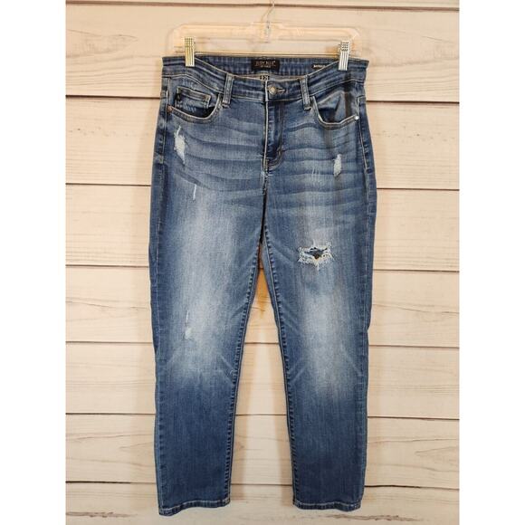 Judy Blue Women's Blue Medium Wash Boyfriend Fit Stretch Denim‎ Jeans Size 9/29 - Picture 1 of 7